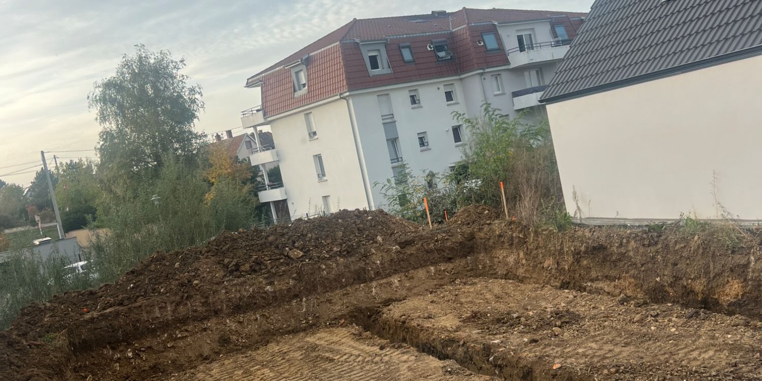 Travaux de terrassement, assainissement et raccordement pr&egrave;s de Strasbourg et Haguenau Obernai