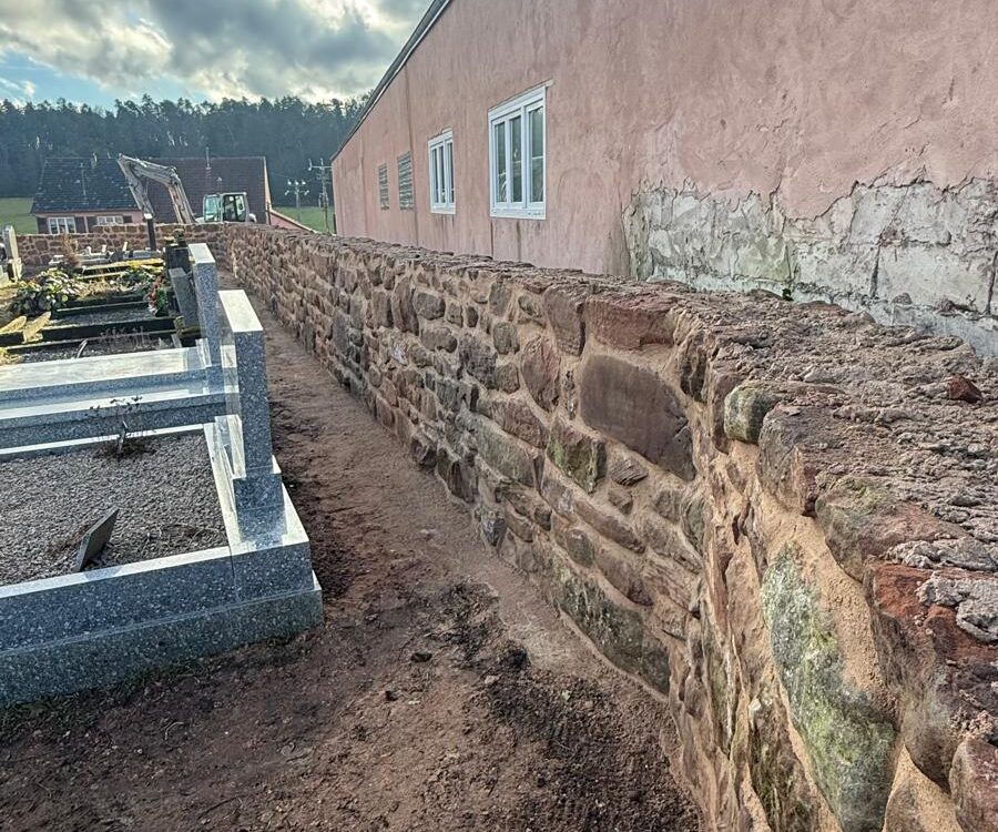 Mur d’enrochement &agrave; Erckartswiller Bischwiller 11