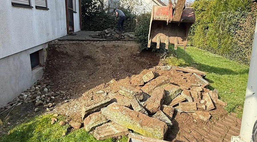R&eacute;alisation d’une terrasse &agrave; KEHL Obernai 1