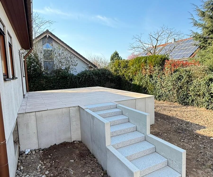 R&eacute;alisation d’une terrasse &agrave; KEHL Ostwald